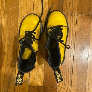 Little boy size 12 Yellow Doc Matens